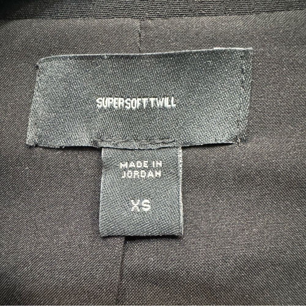 Express Black Supersoft Twill Stretch Blazer Jacket Double Breasted XS - Picture 6 of 7
